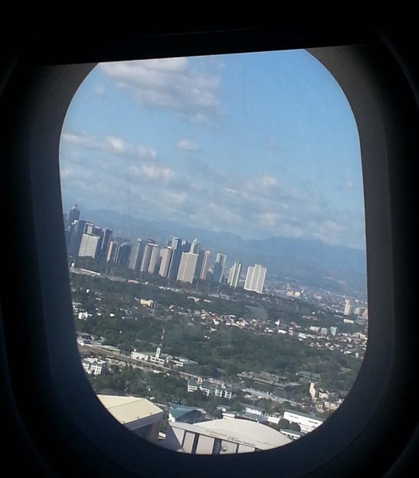 Manila from the airplane